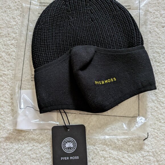 Canada Goose x Pyer Moss Merino Wool Balaclava / Toque, BLACK - Picture 2 of 13